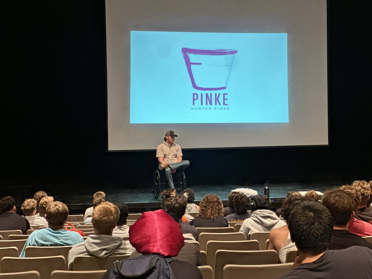 Jamestown Football (@jimmiefootball) on Twitter photo POWERFUL. IMPACTFUL. PROFOUND.
Appreciate <a href="/hunter_pinke/">Hunter Pinke</a> coming to speak to our team tonight!
#NoBadDays POWERFUL. IMPACTFUL. PROFOUND.
Appreciate <a href="/hunter_pinke/">Hunter Pinke</a> coming to speak to our team tonight!
#NoBadDays