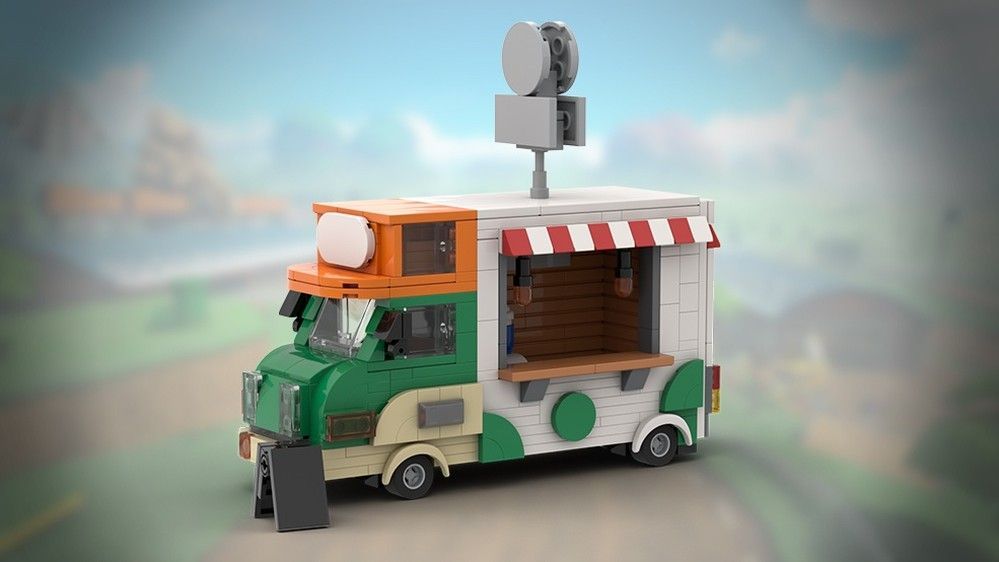 Mario Kart World Yoshi's Food Truck by Scott Makes MOCs #LEGO reb.li/m/231531?spot=…