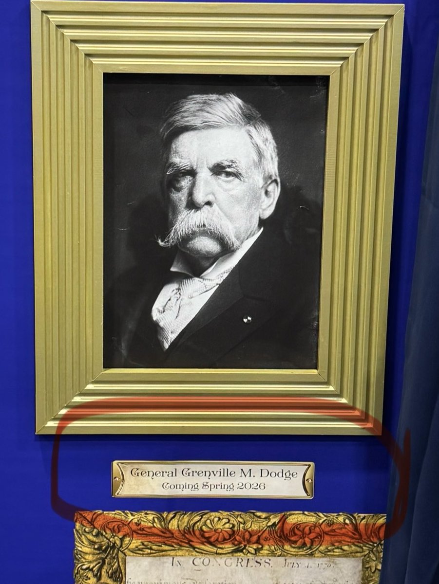 Of all the cool things I learned at this year’s ⁦<a href="/IowaStateFair/">Iowa State Fair</a>⁩ the best by far is that ⁦<a href="/IowaPBS/">Iowa PBS</a>⁩ plans a documentary about one of Iowa’s greatest’s citizens, General Grenville Dodge. Can’t wait!!!  Great work ⁦<a href="/IowaPBS/">Iowa PBS</a>⁩!!