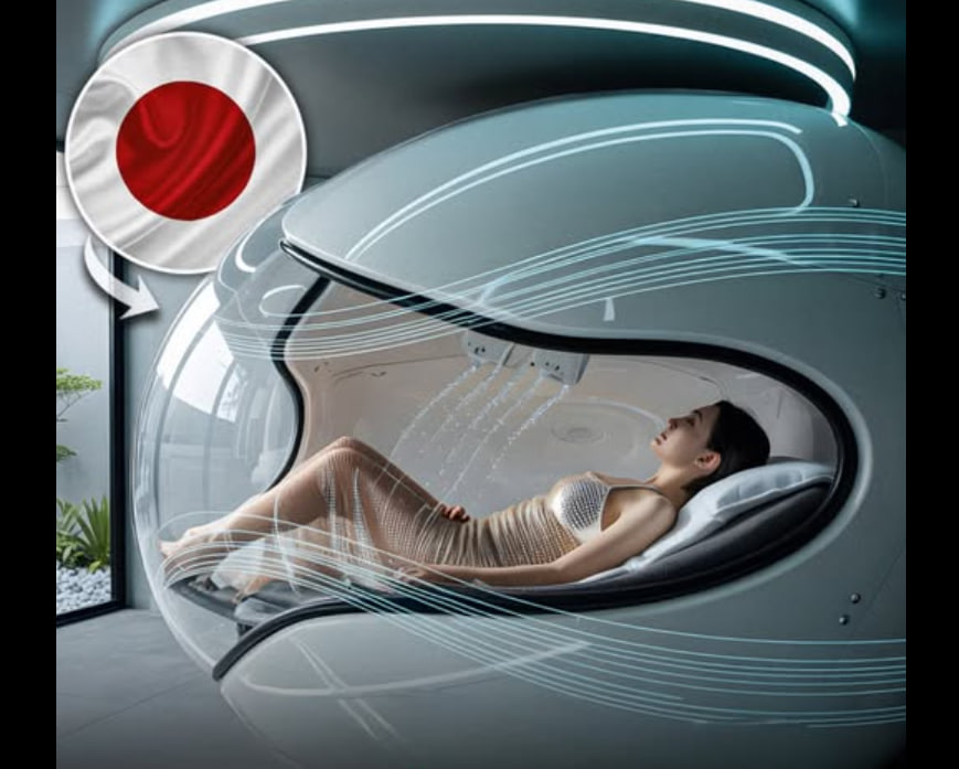 日本将个人护理提升到了一个全新的高度，推出了一款由人工智能驱动的“人体洗浴机”，只需15分钟即可完成清洁、干燥和放松。由大阪的一公司研发的这款舱体，通过精准控制的温水喷射、超细微气泡及生物识别传感器，为用户提供个性化洗浴体验，同时监测心率、压力水平及舒适度。tinyurl.com/4aamsbat