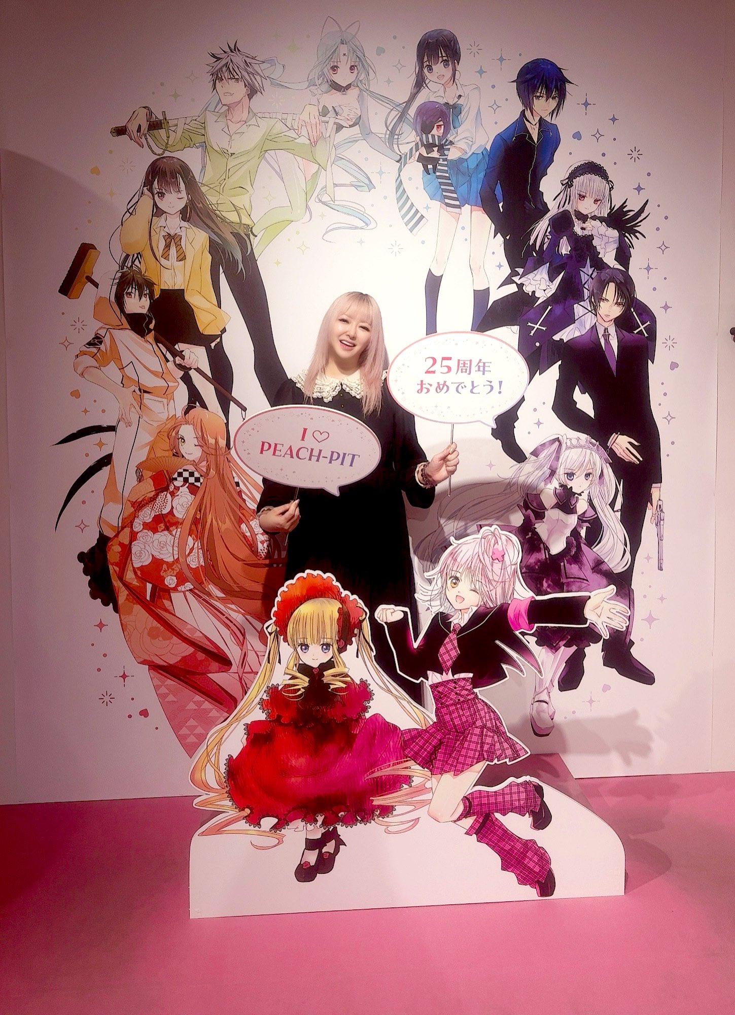 PEACH-PIT 25周年展 ハラカド特典 コースター あむ 水銀燈 2セット PEACH-PIT 25周年特別展 コースター ローゼンメイデン 水銀燈