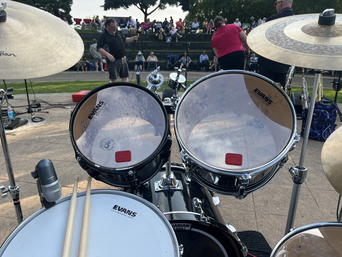 Ready to rock at Spirit Square in Pitt Meadows. Perfect night for it!