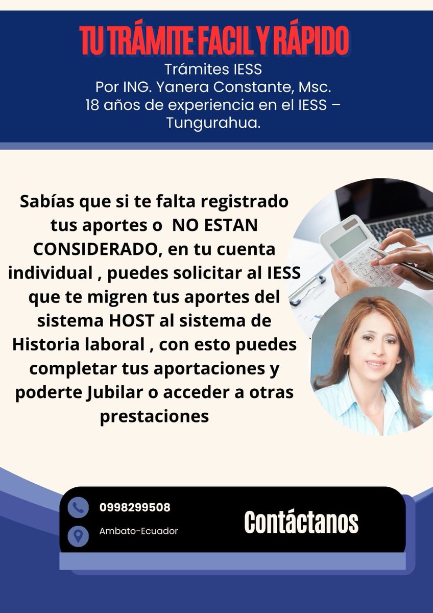 YaneraConstante's tweet photo. OJO  .... aviso importante para los Afiliados,  con estos dos tipos de trámite puedes llegar a Jubilarte !!!!

Contactame al 0998299508 https://t.co/rIiENZeyA4