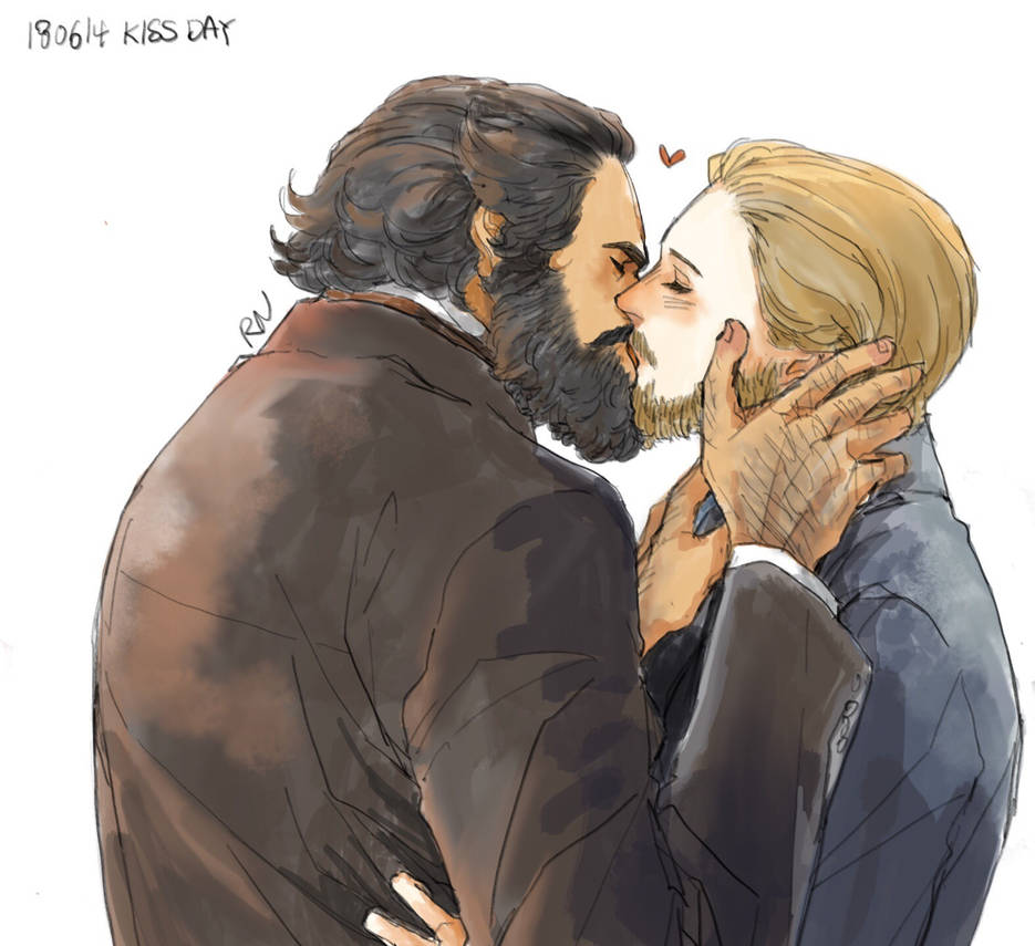 The only acceptable ways of representing Marx and Engels is to have them making out