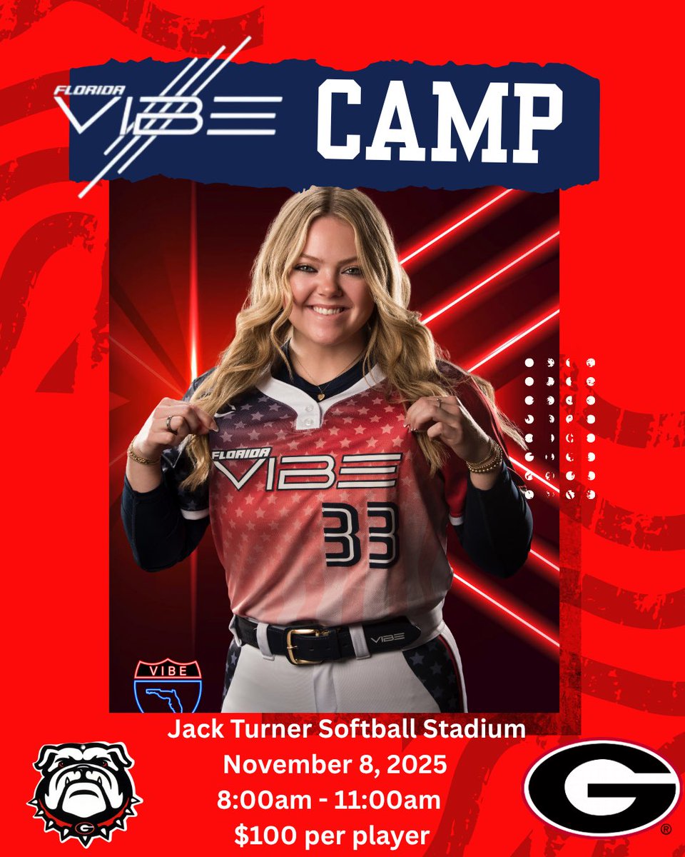 🚨FALL PRO BALL🚨

The Florida VIBE is heading to take on the <a href="/UGASoftball/">Georgia Softball</a> &amp; the <a href="/TheNewYorkRise/">The New York Rise</a>, November 8th in Athens, GA‼️

Do NOT miss the DH event plus the Florida Vibe Camp, Saturday morning before games‼️

Register:⬇️
fastpitchunited.com/event-details/…

#fastpitchunited #feelthevibe