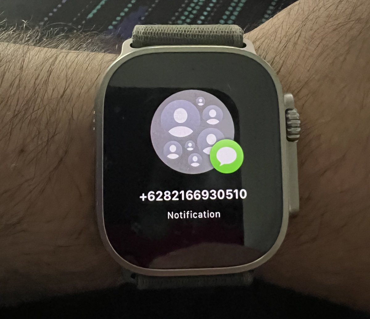 I like that my watch warns me of scam texts by summoning a biblically accurate angel.
👁️👁️👁️👁️