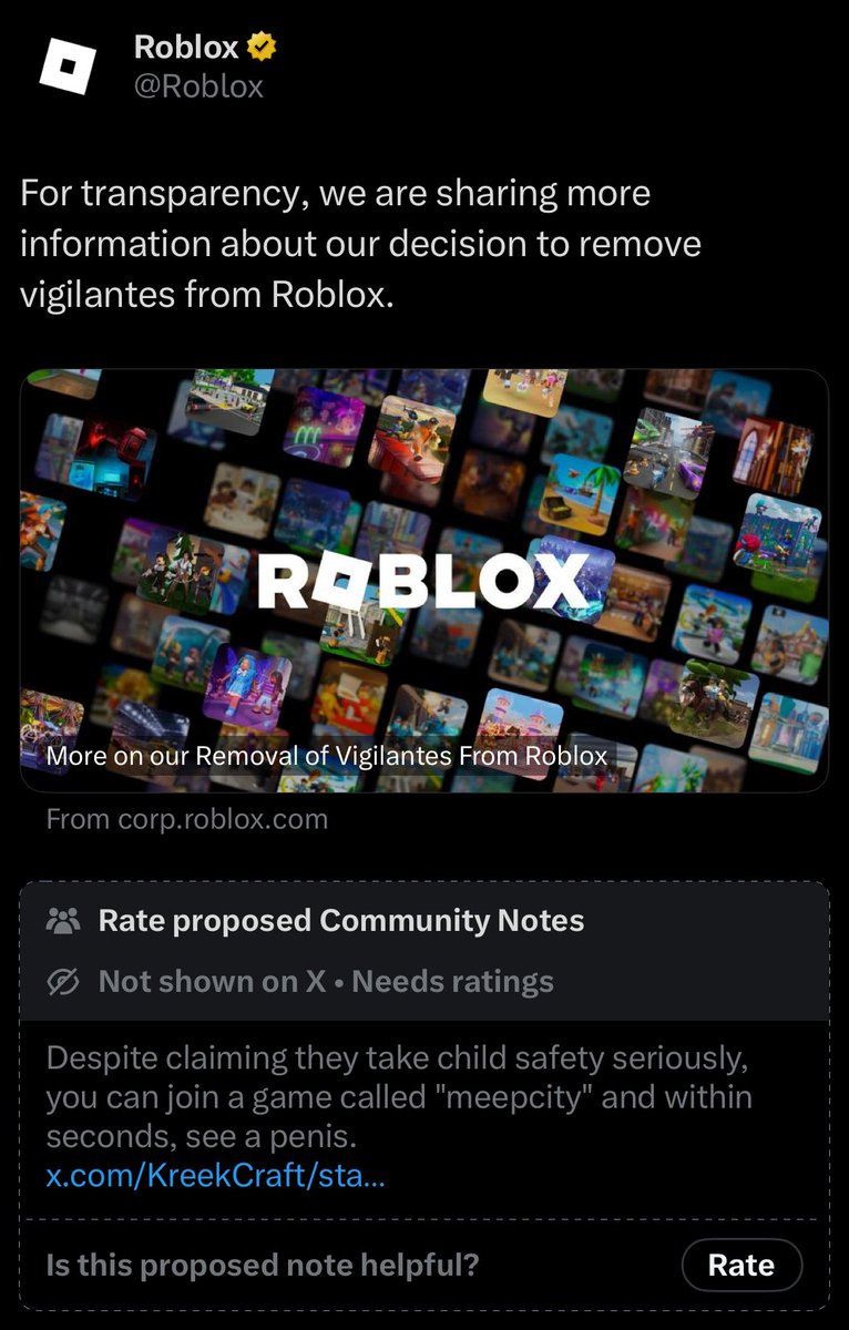 space09105491's tweet photo. @Roblox lol https://t.co/CKPMtVbhOg