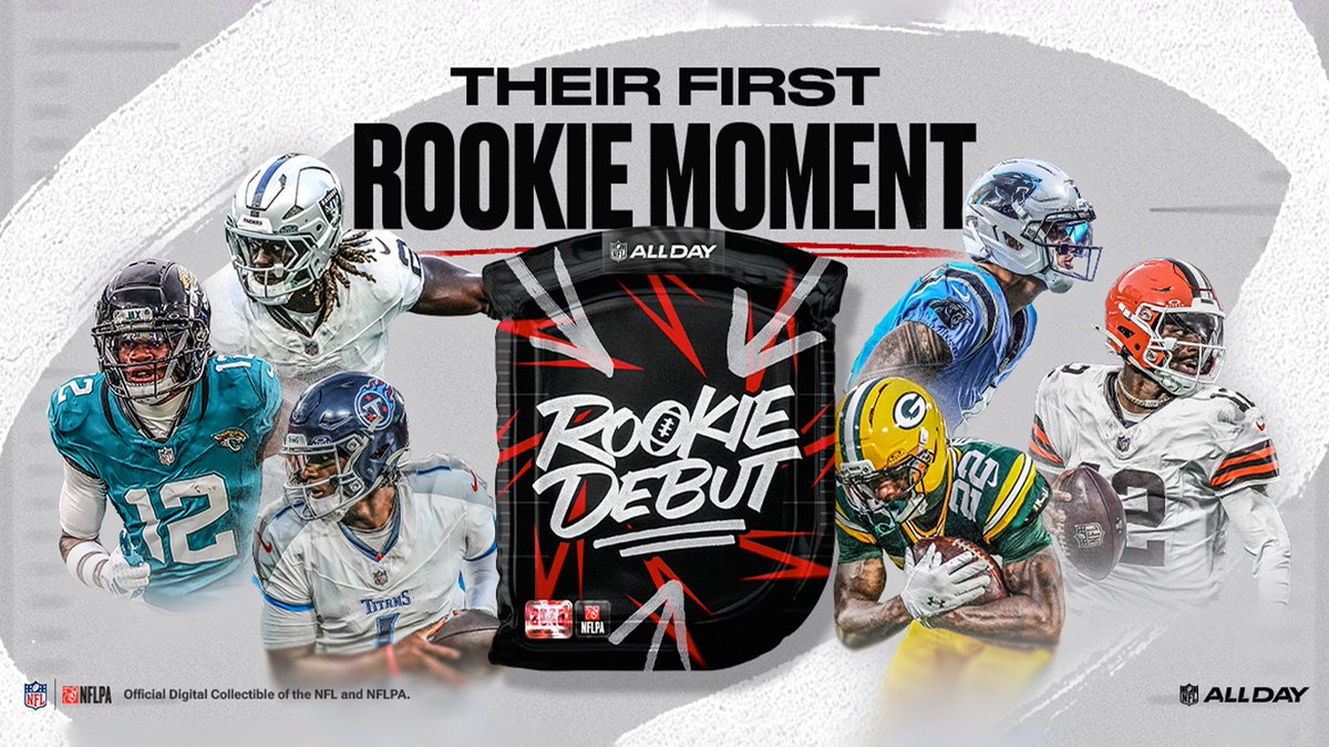 Rookie Debut Packs &amp; Moments Incoming 🏈

Starting tomorrow, secure your packs and begin burning your 2025 NFL Draft Moments for Rookie Debuts.

New Signature Edition Moments, Rookie Leaderboards, Trade-In Auctions, Reward Moments, Rookie Debut Roadmap, and more. 👇