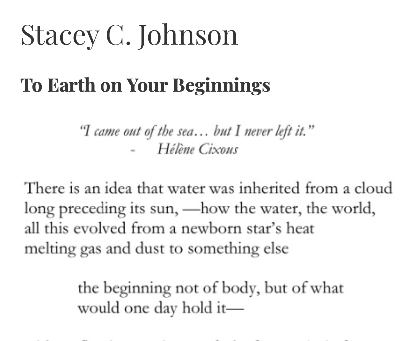 StaceCJohnson's tweet photo. Thank you, @StonePoetry for placing this one in such excellent company. https://t.co/omgRusXy9h https://t.co/yHXJJB1KoL