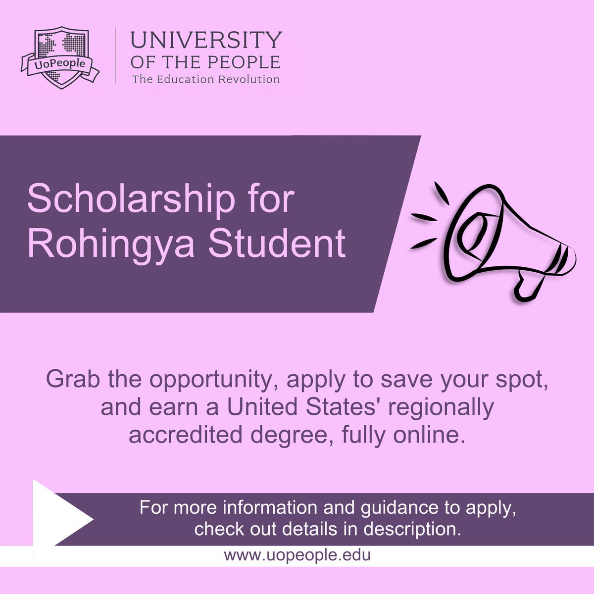 📢 Scholarships for Rohingya Students: Apply Now! 🎓

ro-student.net/post/scholarsh…