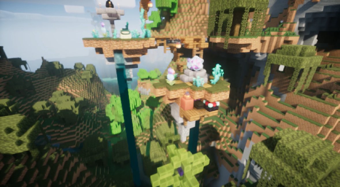 エンドっぽい空島
#Minecraft 
#Minecraftbuilds 
#minecraft建築コミュ