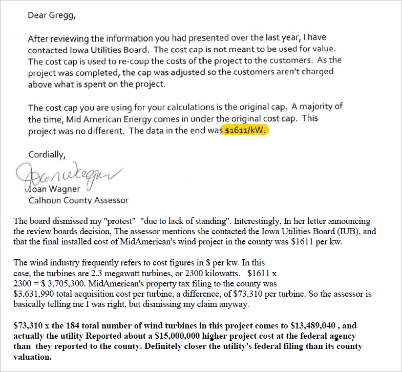GreggHeide's tweet photo. Thanks to all who checked out my pinned wind property tax post. Here's the TLDR version. Update- this project has now been in operation for 18 years. I projected $15 million annually un taxed in 2016, so now it's possibly closing in on $300 million not taxed. https://t.co/ys5l8iXlfy