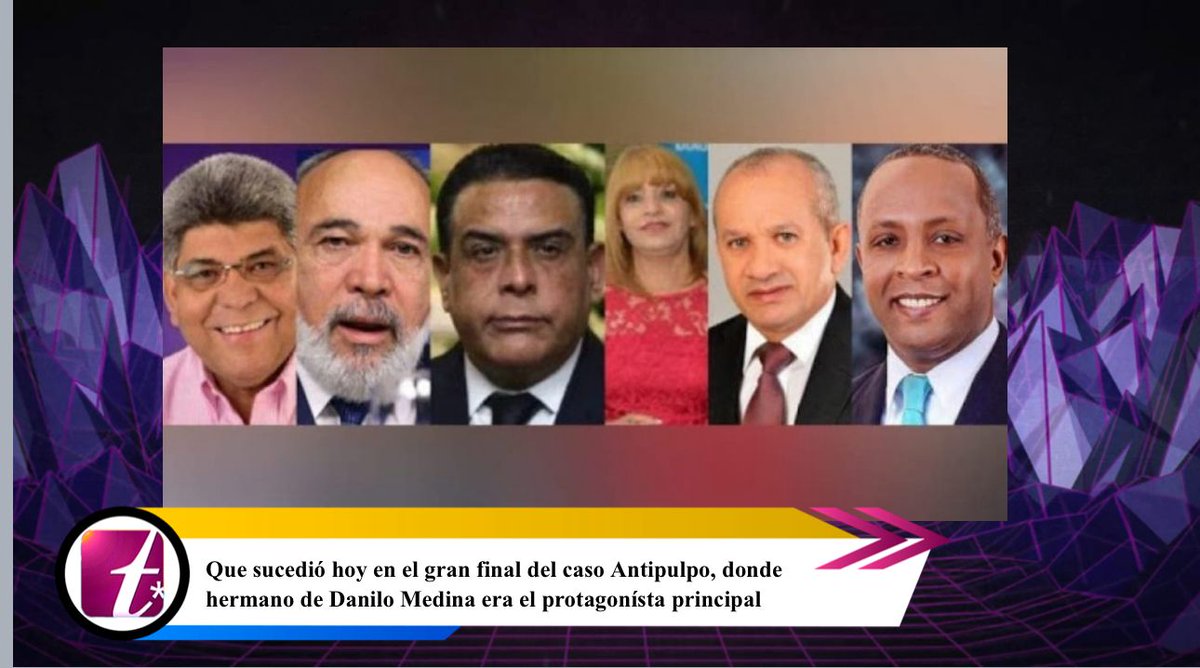 Ojalá no den a conocer la sentencia cuando el país duerma. Aún a las 9:30 PM y los jueces no suben a estrado para dar a conocer sentencia de éste grupo de funcionarios del gobierno de Danilo Medina, donde su hermano era protagonísta y la hermana parte del elenco.
#casoantipulpo