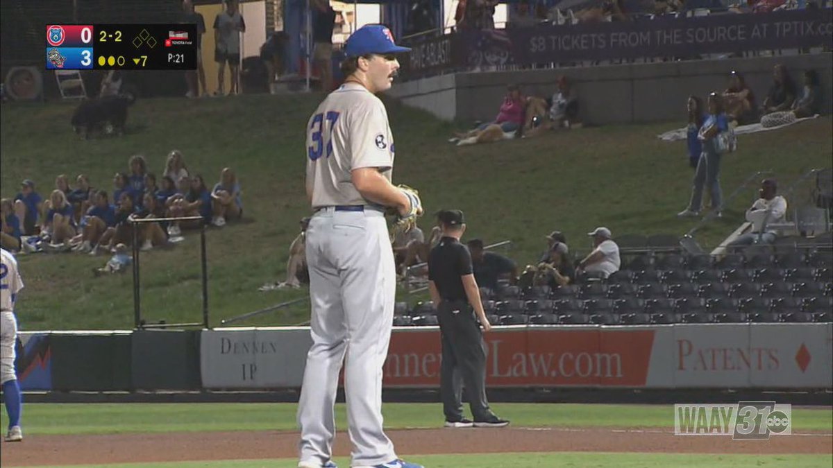 Florence native Evan Taylor is pitching against the Trash Pandas for the Smokies: