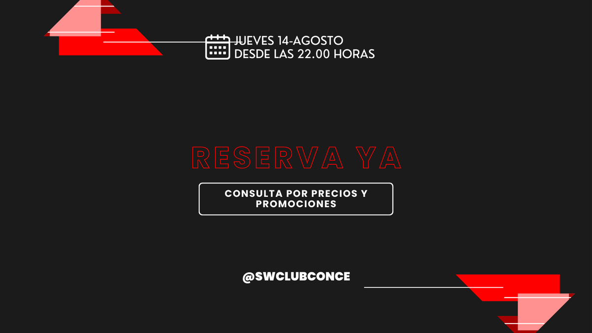 🗓Jueves 14-agosto: Fiesta de ANTIFACES y sensualidad... | Abierto a todxs las PAREJAS SW y TERCERXS  

❤️‍🔥PREMIO al outfit más HOT 
🔥Juegos, sorpresas y más 

📲+ Info y reservas wa.link/wfb3ak