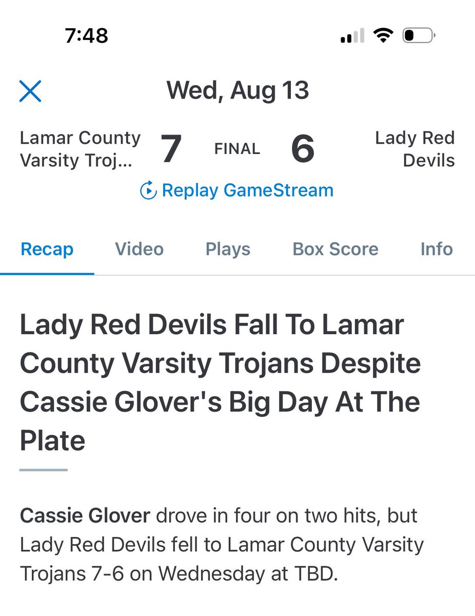 Cassie Glover tweet media