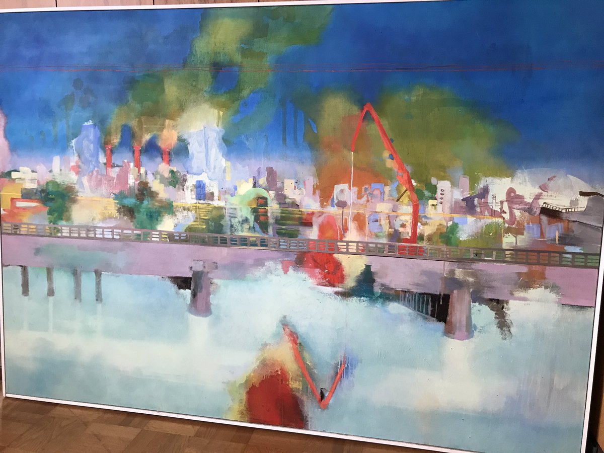 実家帰ったら大昔の油絵がありました。
箱庭みたいに描きたかったんだよな、って今になって思います。