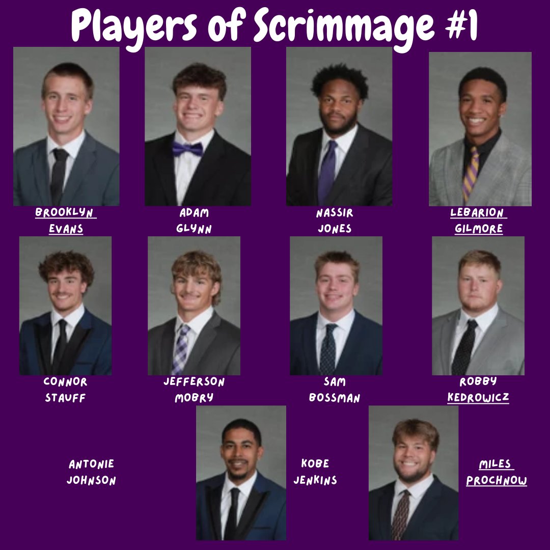 Maverick Football Scoop (@maverick_scoop) on Twitter photo PLAYERS OF SCRIMMAGE #1!
These student-athletes played above the Maverick standard and/or raised their baseline in the live reps. Great job!
<a href="/AdamGlynn31/">Adam Glynn</a> <a href="/LbGilmorejr10/">Lebarion“happy”Gilmore</a> <a href="/connor_stauff/">Connor Stauff</a> <a href="/JeffersonMobry/">Jefferson Mobry</a> <a href="/sambossman_/">Sam Bossman</a> <a href="/Robbykedrowicz/">Robby</a> Antoine Jenkins, <a href="/KobeJenkins1/">Kobe L Jenkins-⭐️⭐️⭐️</a> <a href="/Miles_Proch/">Miles Prochnow</a> PLAYERS OF SCRIMMAGE #1!
These student-athletes played above the Maverick standard and/or raised their baseline in the live reps. Great job!
<a href="/AdamGlynn31/">Adam Glynn</a> <a href="/LbGilmorejr10/">Lebarion“happy”Gilmore</a> <a href="/connor_stauff/">Connor Stauff</a> <a href="/JeffersonMobry/">Jefferson Mobry</a> <a href="/sambossman_/">Sam Bossman</a> <a href="/Robbykedrowicz/">Robby</a> Antoine Jenkins, <a href="/KobeJenkins1/">Kobe L Jenkins-⭐️⭐️⭐️</a> <a href="/Miles_Proch/">Miles Prochnow</a>
