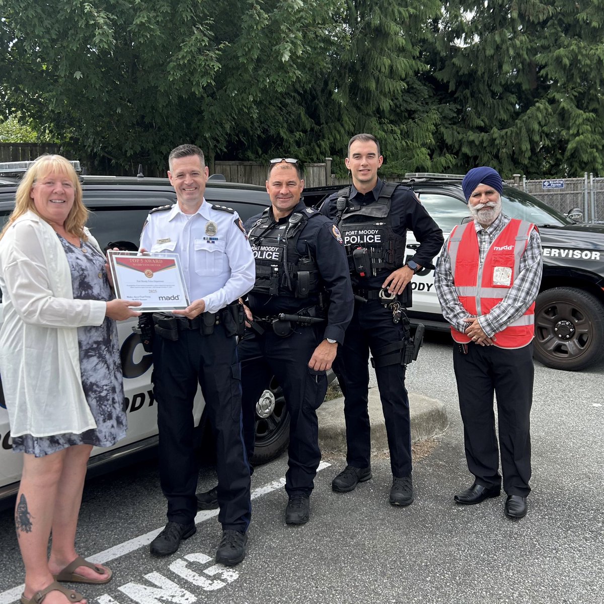 We are proud to be recognized by <a href="/maddcanada/">MADD Canada</a> again in their most recent “Top 5” award - commending impaired driving enforcement efforts in the Metro Vancouver region. We placed 2nd, after <a href="/deltapolice/">Delta Police Department</a>.

Of note, PMPD conducted 249 impaired driving investigations last year alone.