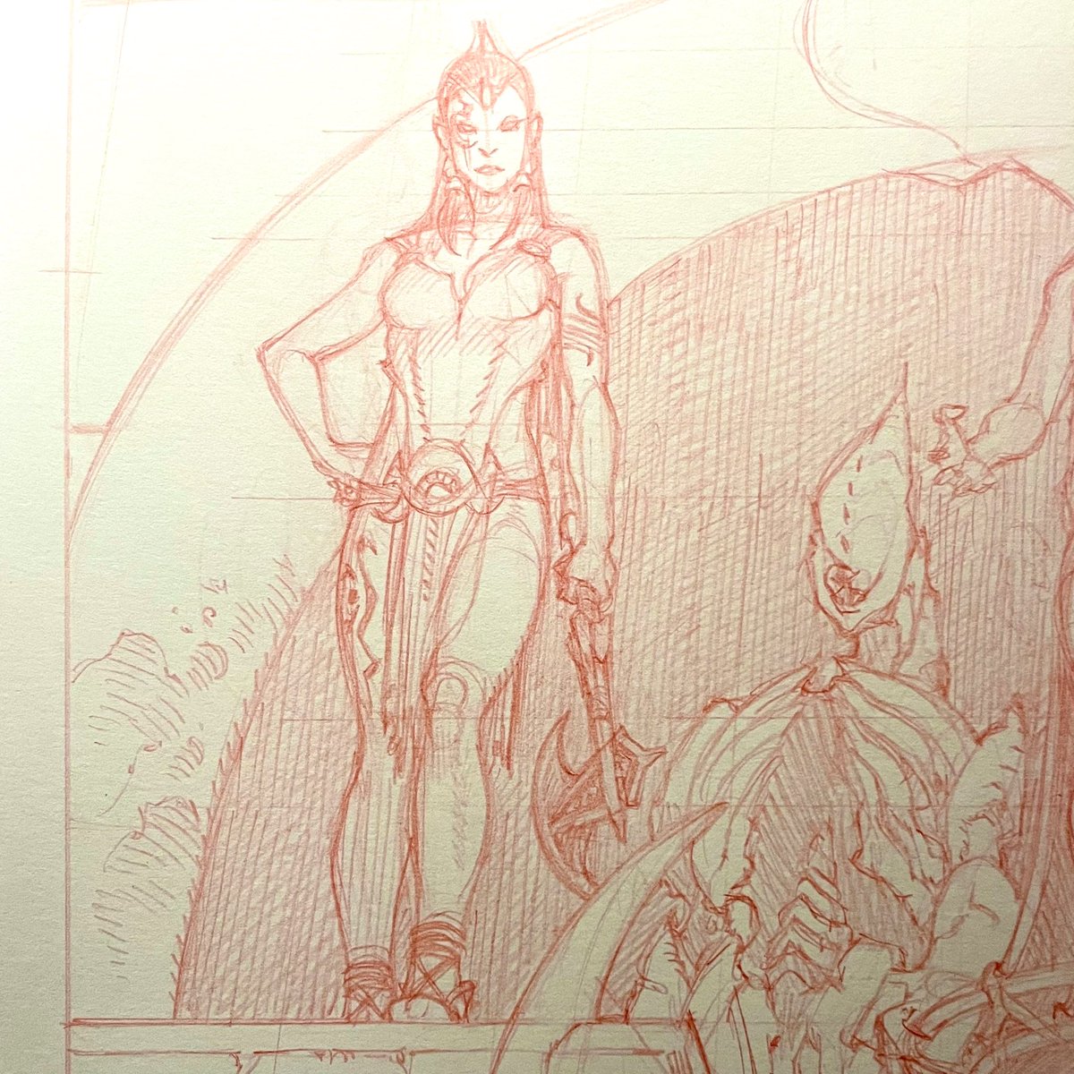 Suna 
partial pencils detail

#makingcomics #SecretProject