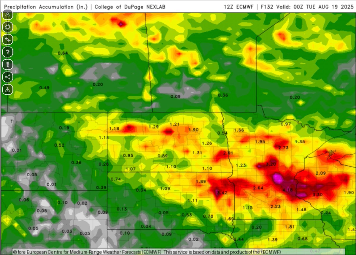 The Euro is advertising plenty of rain for the Twin Cities Friday night into Monday. We might have to get the Ark out
