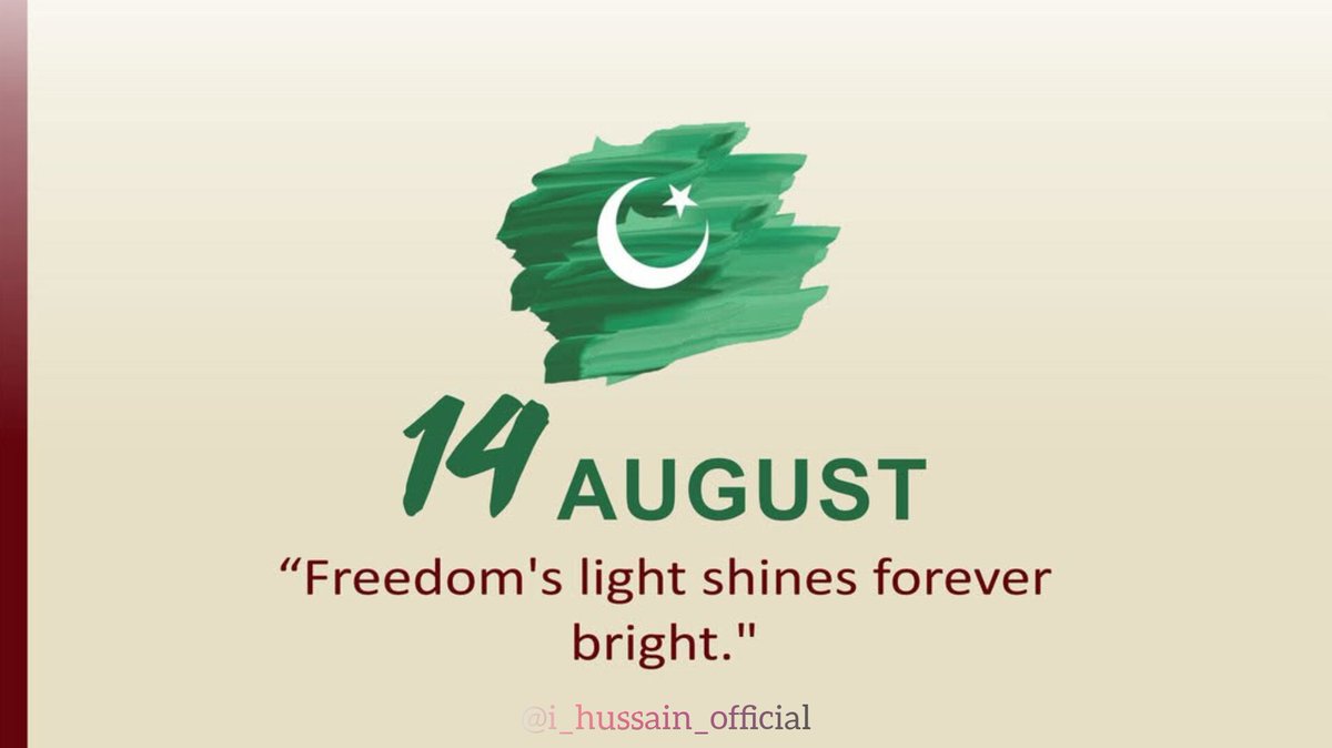 ImranHu77ain's tweet photo. 14 اگست، فخر، وقار اور فتح کا دن
ہماری پالیسی امن ہے، مگر ہماری تاریخ عزت کے ساتھ جیتنے کی ہے۔ چھ-صفر صرف فتح نہیں، ایک پیغام تھا۔ جب پاکستان کھڑا ہوتا ہے، دنیا دیکھتی ہے۔
Diplomacy with dignity. Victory with valor. 
PAKISTAN ZINDABAD
#یوم_آزادی #PakistanZindabad
#PeaceWithPower https://t.co/3gfCZ9GMg0