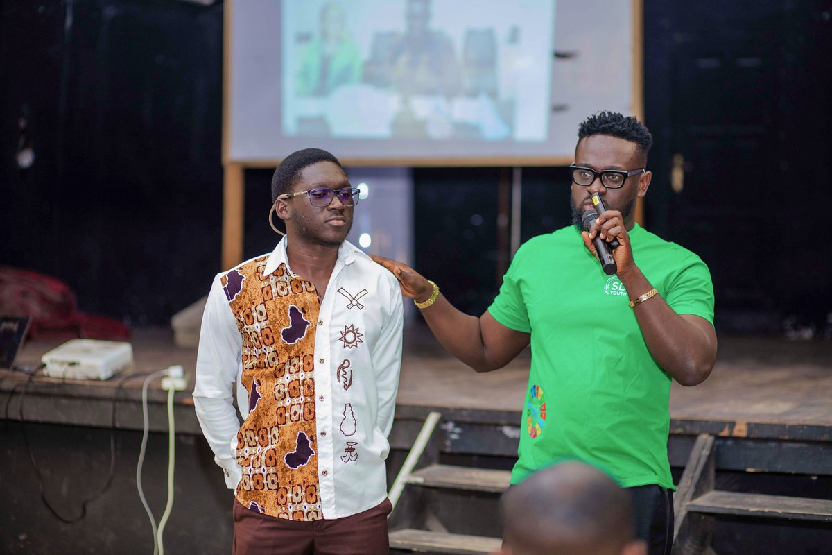 UEW-NUGS hosted a successful SDGs Awareness Campaign on Aug 13 at AMU Theatre. Speakers <a href="/KobbyKyei_/">#BoysLivesMatterToo</a>, Mr. Boakye &amp; Mr. Hayford,all proud UEW alumni,shared powerful insights on sustainability. 
Their journeys prove great things start here. ~NyaAnidaso 
#SDGs #YouthForChange