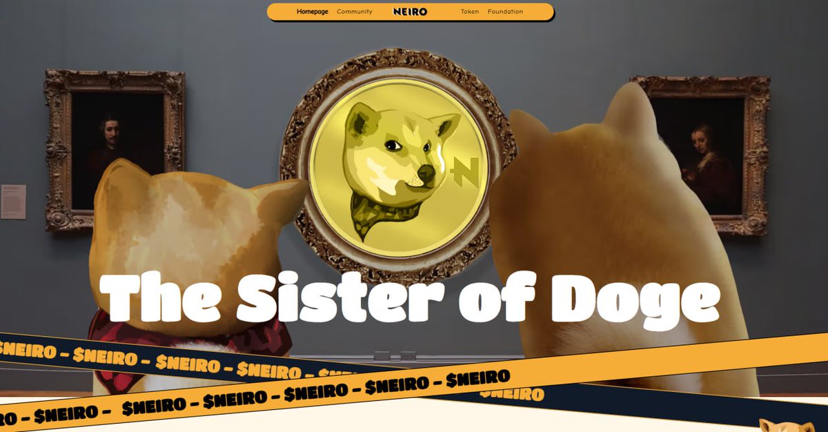 Estiherawati19's tweet photo. #Neiro IP is unique and 100% Doge's sister. It does good deeds every day and is a project that truly makes a difference in the crypto industry. #Neiro, if you missed Doge, don't miss #Neiro. https://t.co/UGZb1DDdnG