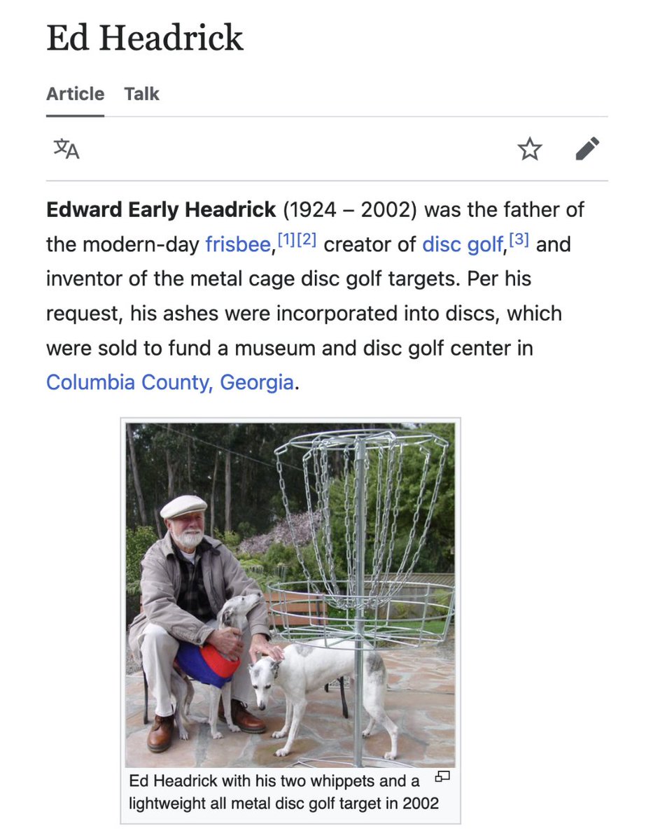 depthsofwiki's tweet image. Pringles creator was buried in a Pringles can,  father of modern frisbee became frisbees, there&apos;s  gotta be so many more