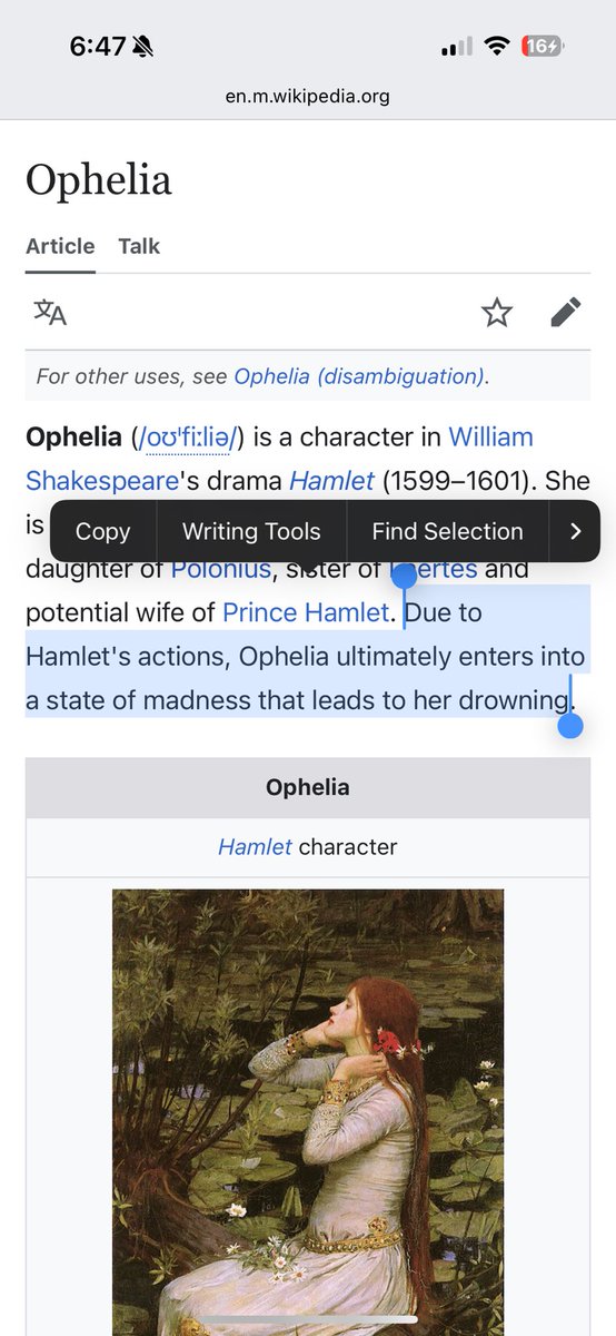 stubdtoe's tweet photo. Are we hamlet https://t.co/x8rAgnDfbj