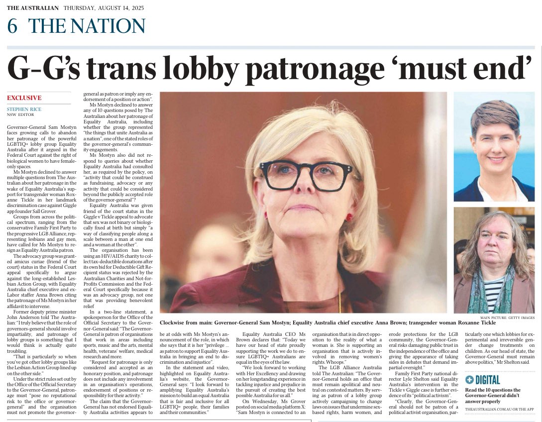 Insisting that men can be women &amp; lesbians will be remembered as a mistake.