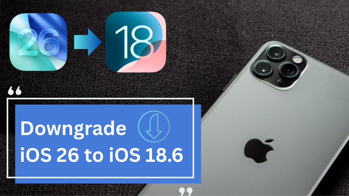 Sync_ios's tweet photo. Downgrade #iOS26 to #iOS186 
1️⃣Back up your iPhone using #Syncios
2️⃣Grab the iOS 18.6 file from https://t.co/odDEAZWFMj
3️⃣Turn off Find My iPhone
4️⃣Put your iPhone in Recovery Mode &amp; connect to your computer
5️⃣Restore using the 18.6 file and Restore your backup = all data stays https://t.co/8RS8rIXeBI