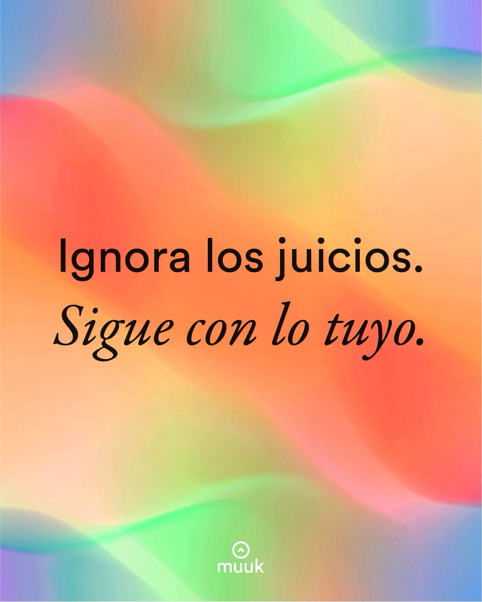 muukEmprende's tweet photo. Los humanos tenemos un impulso innato de juzgar cuando nos sentimos inseguros de nosotros mismos. 

Deja que otros te juzguen, eso habla de ellos, no de ti. Tú sigue enfocado en aquello que te mueve, sin importar las opiniones de quienes no te agregan valor. https://t.co/enGtahfooH