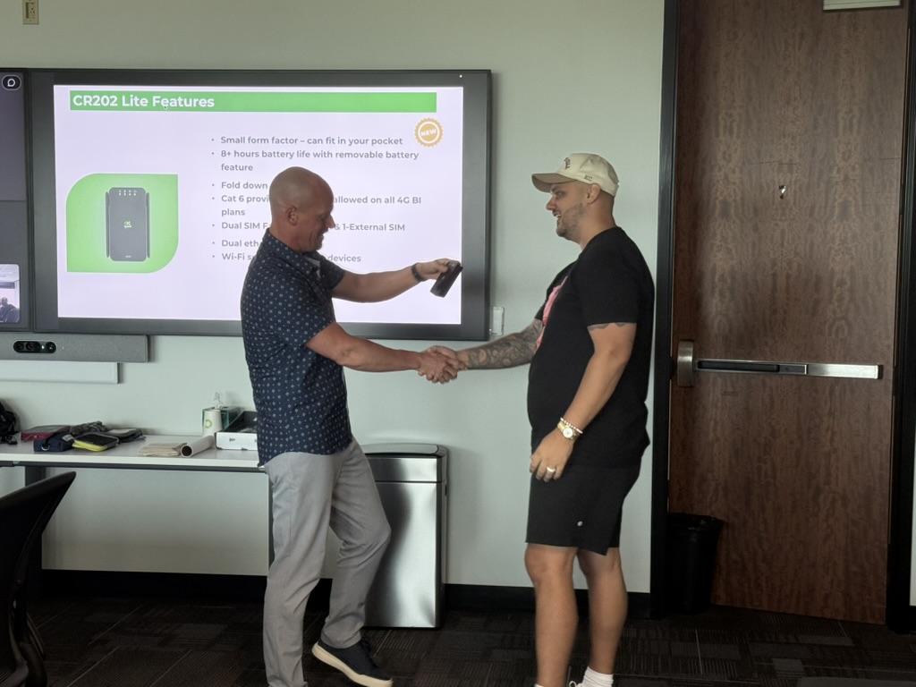 InHandNetworks's tweet image. Kansas City ✅
The #CR202Lite made another strong showing at #TheLiteShow — live demos, smart solutions &amp;amp; great convos.
Big thanks to the @VerizonBusiness team and @SourceInc for the support!

#InHandNetworks #TechOnTour #FWA #StayConnected #BusinessInternet