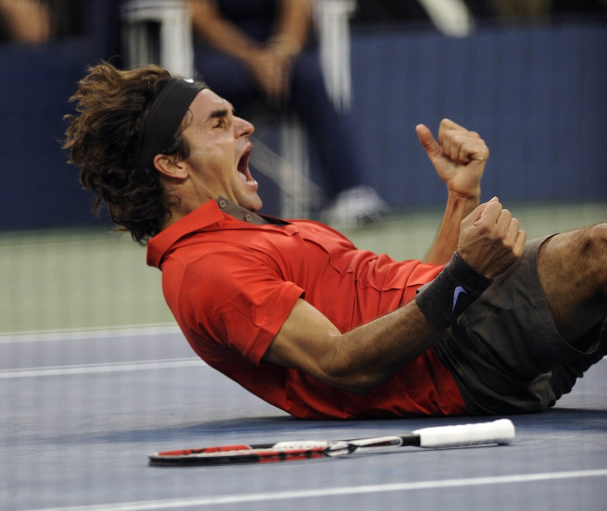 Roger Federer is the ONLY tennis player to win 10+ titles on clay, grass and hard court:

Clay: 11
Grass: 19
Hard court: 73