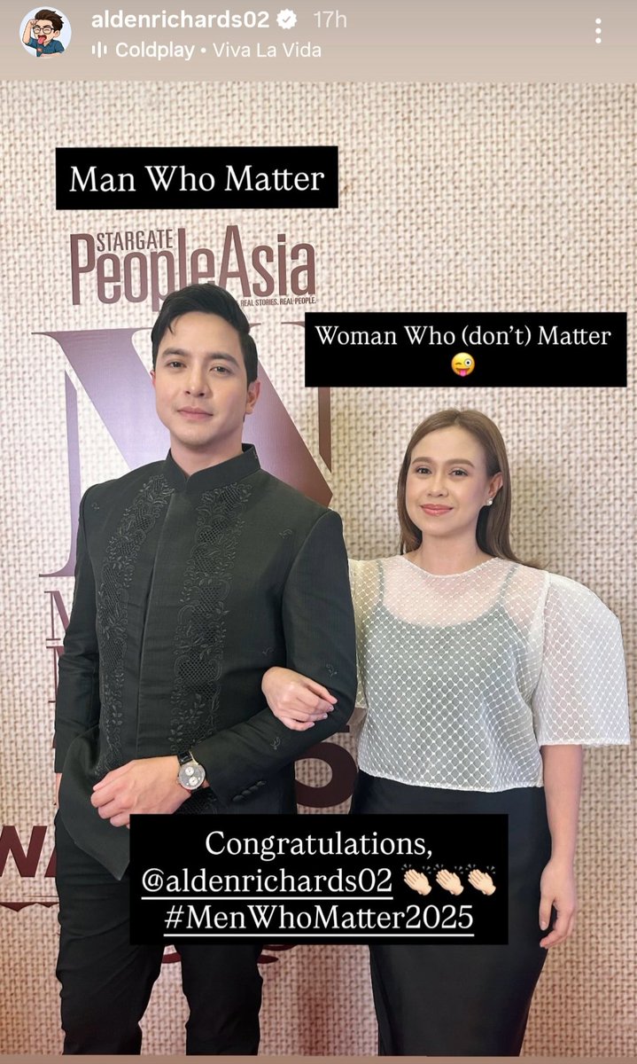 SenadorVilma's tweet photo. Nakakatuwa si Miss Carampel love Niya talaga si Alden Richards
@aldenrichards02
#ALDENMatters
#MenWhoMatter2025
#ALDENRichards https://t.co/S43Idmidip