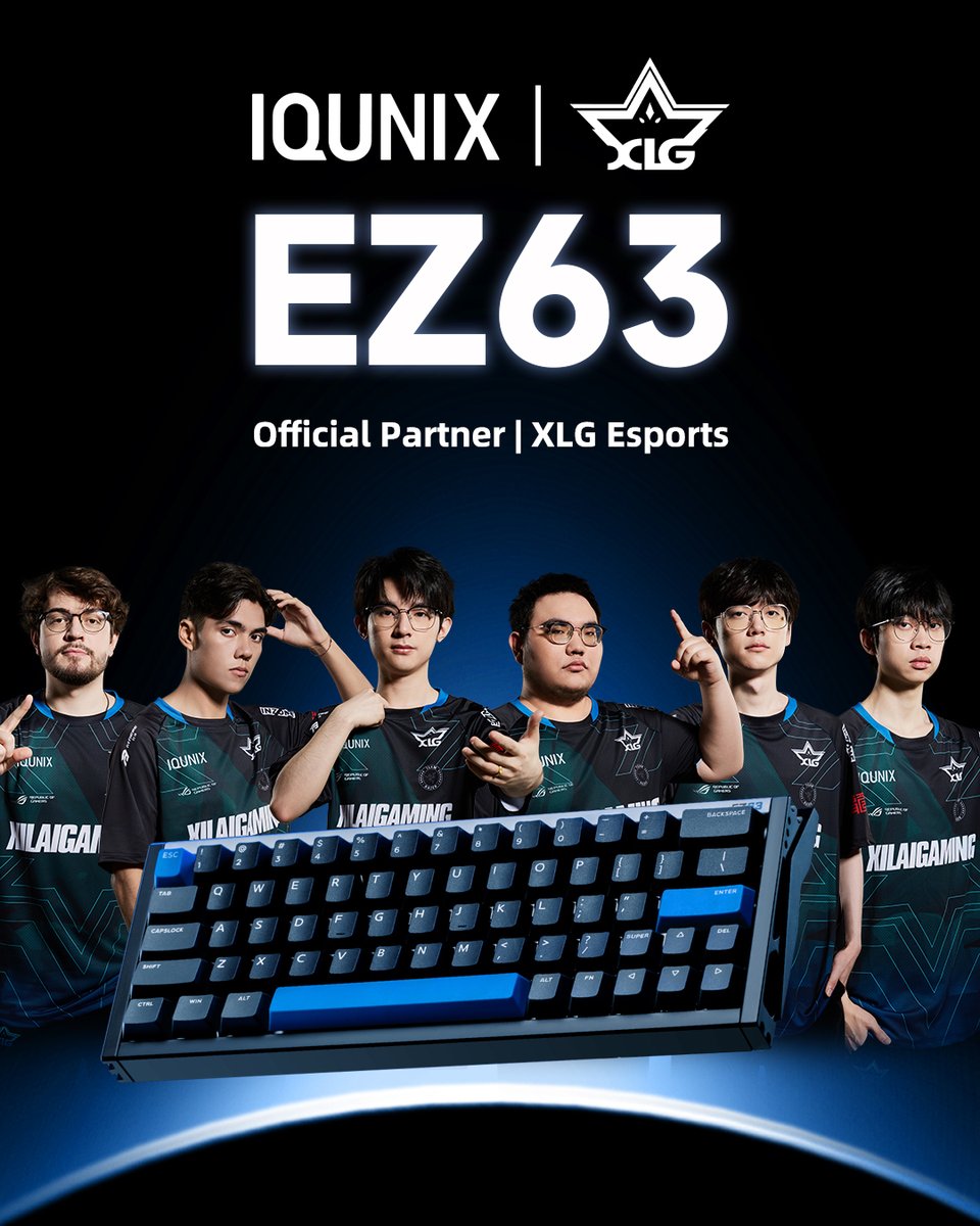 iQunix's tweet image. Game like a pro with the new IQUNIX EV63 &amp;amp; EZ63 keyboards!
Proudly partnering with @XLG_Valorant —crafted for pros, perfect for you. Gear up and level up your gameplay! 

#IQUNIX #XGL #Valorant #GamingKeyboard #EV63 #EZ63