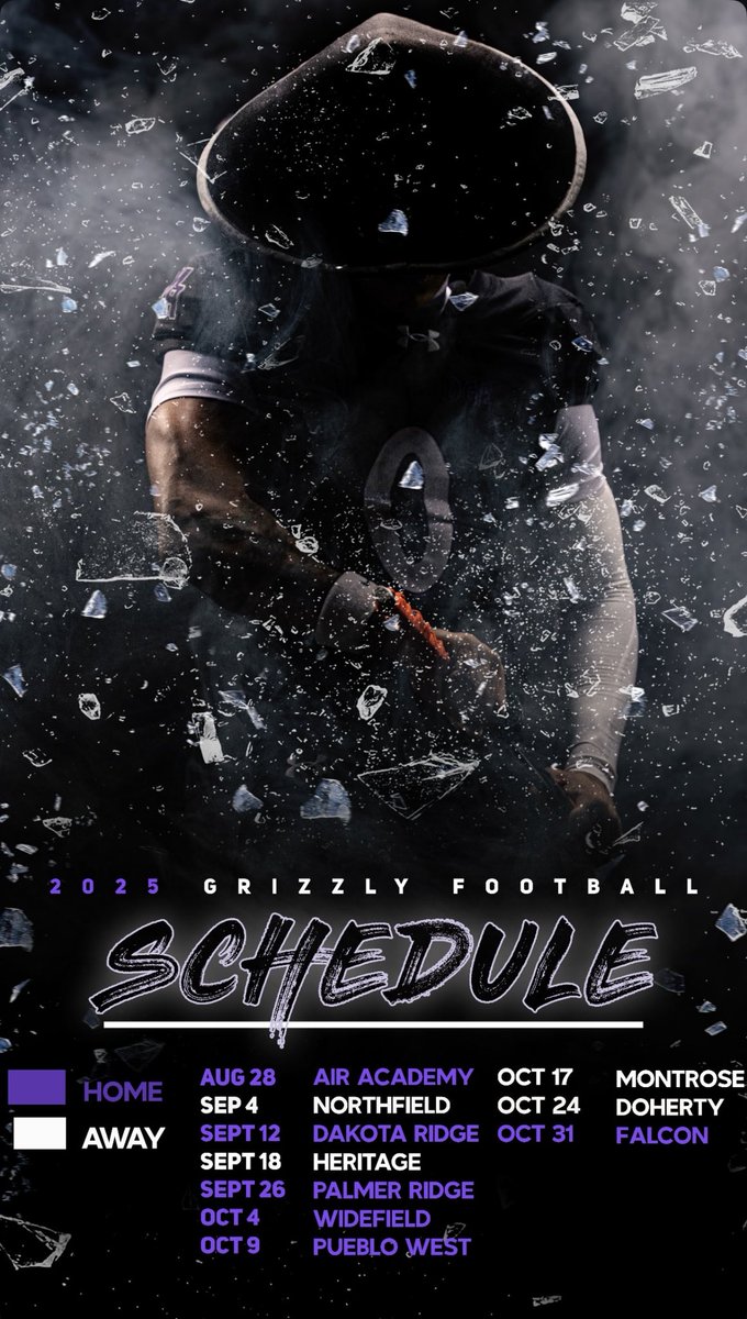Mesa Ridge Football (@mesaridgefootb1) on Twitter photo 𝓗𝓸𝓽 𝓸𝓯𝓯 𝓽𝓱𝓮 𝓹𝓻𝓮𝓼𝓼 👀
‘𝟮𝟱 <a href="/MesaRidgeFootb1/">Mesa Ridge Football</a> 🏈
🚨SCHEDULE RELEASE🚨...
Photo 📸 cred: <a href="/KALEL1717/">Stallworth_Photo</a>
<a href="/jcalip_02/">J_Calip02</a> <a href="/MRHSGRIZZLIES/">Mesa Ridge Grizzlies</a> <a href="/WidefieldD3/">widefieldd3</a> <a href="/WSD3ParksAndRec/">Widefield Parks&Rec</a> <a href="/fountain_preps/">Fountain Valley Preps</a> <a href="/gazettepreps/">Gazette Preps</a> <a href="/CoachEmUp1st/">CoachEmUp1st</a>
#Exit132A #TheGrizzlyWay 𝓗𝓸𝓽 𝓸𝓯𝓯 𝓽𝓱𝓮 𝓹𝓻𝓮𝓼𝓼 👀
‘𝟮𝟱 <a href="/MesaRidgeFootb1/">Mesa Ridge Football</a> 🏈
🚨SCHEDULE RELEASE🚨...
Photo 📸 cred: <a href="/KALEL1717/">Stallworth_Photo</a>
<a href="/jcalip_02/">J_Calip02</a> <a href="/MRHSGRIZZLIES/">Mesa Ridge Grizzlies</a> <a href="/WidefieldD3/">widefieldd3</a> <a href="/WSD3ParksAndRec/">Widefield Parks&Rec</a> <a href="/fountain_preps/">Fountain Valley Preps</a> <a href="/gazettepreps/">Gazette Preps</a> <a href="/CoachEmUp1st/">CoachEmUp1st</a>
#Exit132A #TheGrizzlyWay