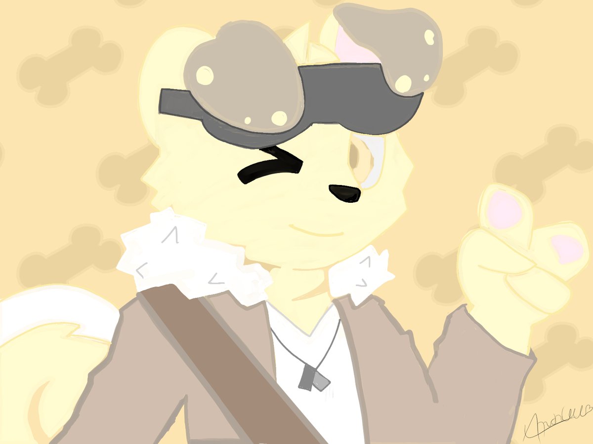 So...I'm going to start using this account as a mini gallery of my drawings, I don't think anyone will see them anyway, in any case I've only just started drawing. 
#furryartwork #furry #draw