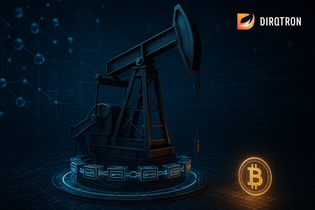 Dirqtron's tweet photo. Blockchain + oil, Dirqtron is making it a reality. #Dirqtron #EnergyFuture #DigitalOilGas https://t.co/zoZdQCTSE5