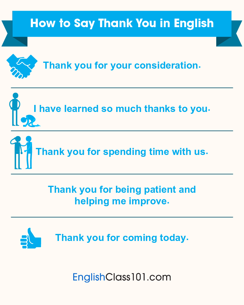 EnglishClass101's tweet photo. How to express appreciation in English? Save this! β€οΈ P.S. Master English step-by-step with EnglishClass101: https://t.co/m8hjow29G2
#EnglishLessons #FreeEnglishLessons #EverydayEnglish https://t.co/HJTQrJlWon