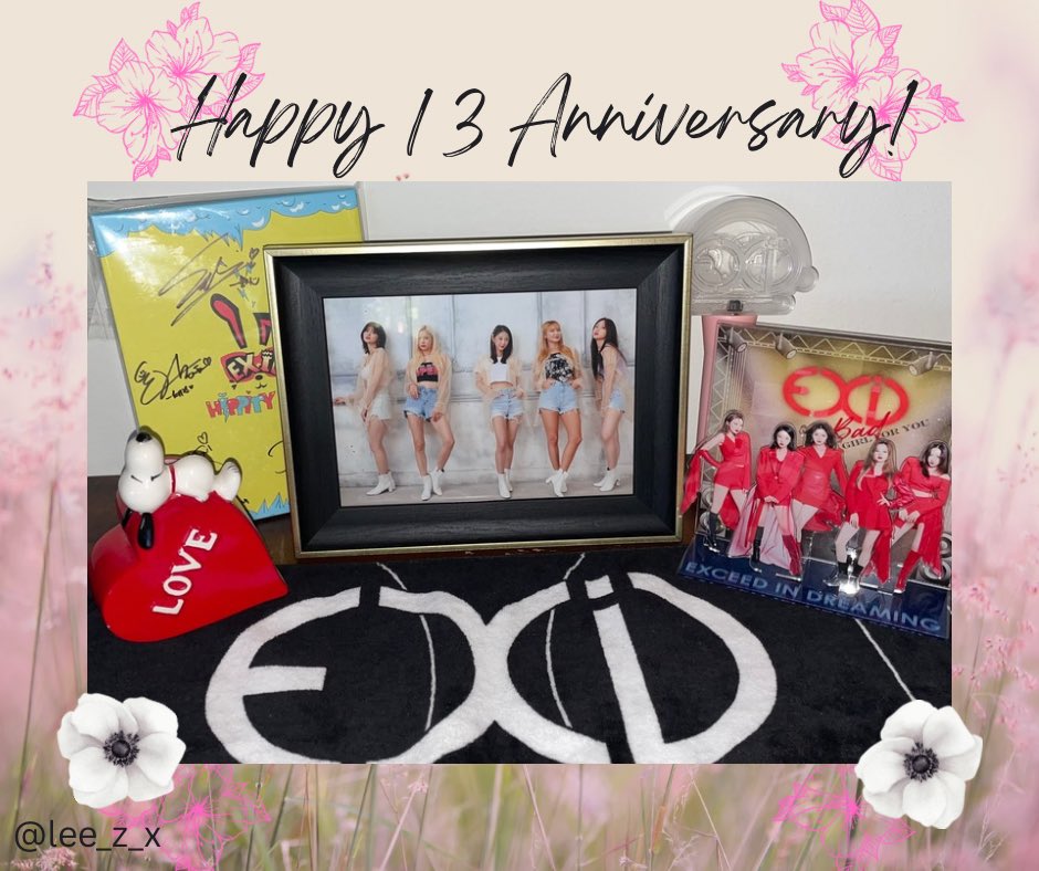 lee_z_x's tweet photo. 🎉 Lucky 13 for our gorgeous ladies of EXID! Elly, Hyelin, Jeonghwa, Solji &amp; Hani, I love you! Thank you for all the music, memories &amp; joy. 🫶
#EXID #이엑스아이디
#ExceedInDreaming https://t.co/tjQkdtifI2