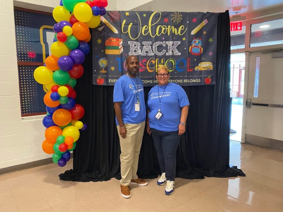 Entering my 20th year in education and excited to begin this new chapter with CCPS. It was a pleasure standing with Assistant Principal and fellow Trojan, Dr. Keyvette Peebles, after convocation. There is truly nothing like the pride and excellence of a Trojan educator. 💙💛🧡💙