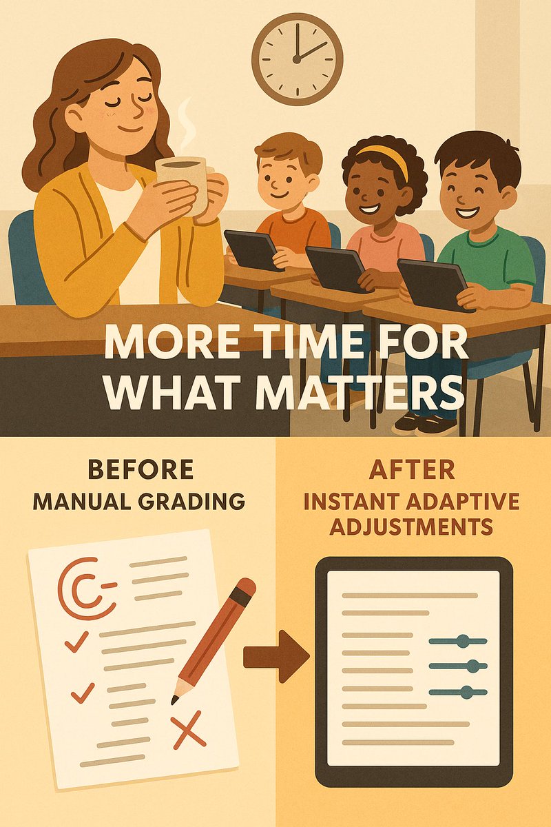 ibloom_edtech's tweet image. We’re big fans of anything that gives teachers their time back. That’s why we built an adaptive learning tool that adjusts instantly to each student’s pace.

🏷 Hashtags:
#TeacherWorkload #TimeSaver #AdaptiveLearning #TeacherLife #EdTech #ClassroomTips #EarlyLearning #K12 #EdChat