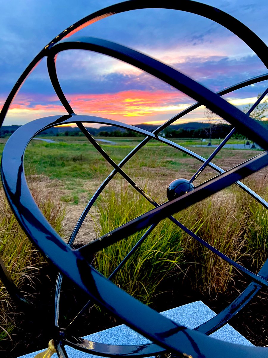 Beautiful night at the K25 Interpretive Center at sunset. 🌅