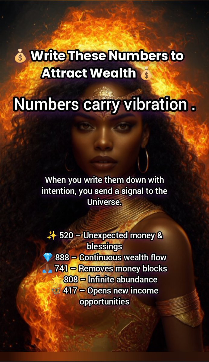 MonarchHayez's tweet photo. NUMBERS CARRY VIBRATION ✨✨
Write them in the comments https://t.co/cn6CpuBgSZ