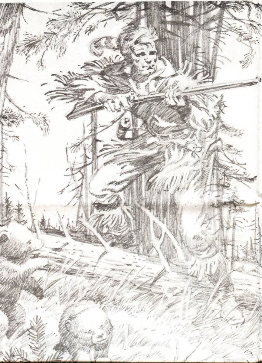 Jim Steranko pencils in the Frontiersman Genre in 1975.