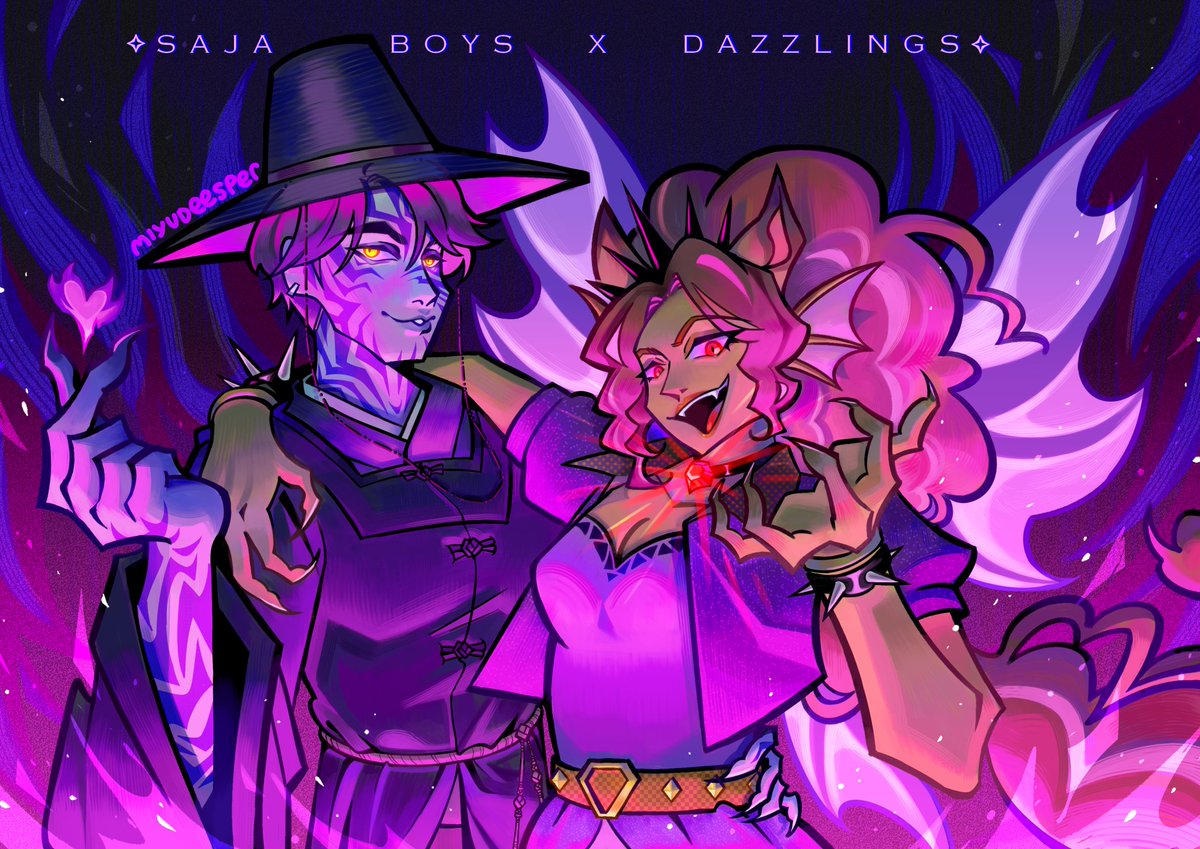 miyudeesper's tweet image. The Honmoon is cooked with the Saja Boys x Dazzlings collab ngl 🔥🔥🔥

#kpdhfanart #mlpfim