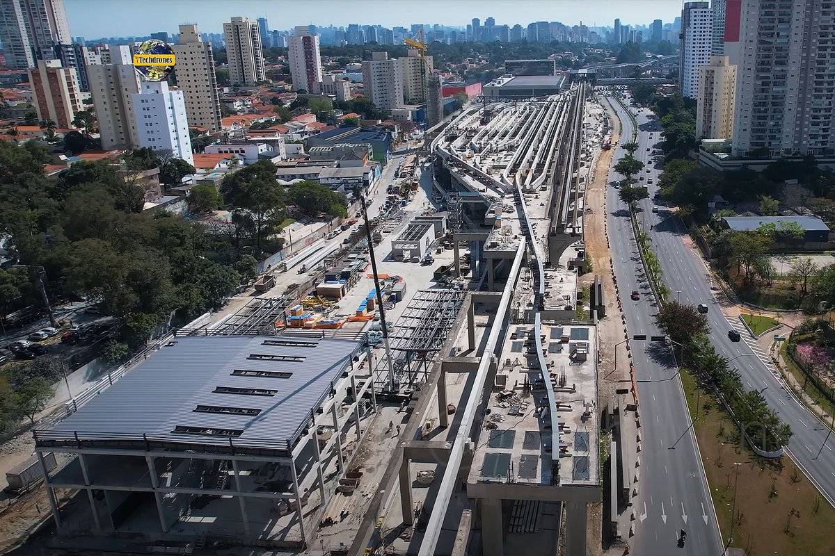 metroecptm's tweet photo. VÍDEO: Pátio de manutenção da Linha 17-Ouro a caminho de finalizar edifícios técnicos. #Agis #BYD #Linha17Ouro #Metrosp #pátioÁguaEspraiada https://t.co/IQ1NXeNk4p https://t.co/bo15WR8w16
