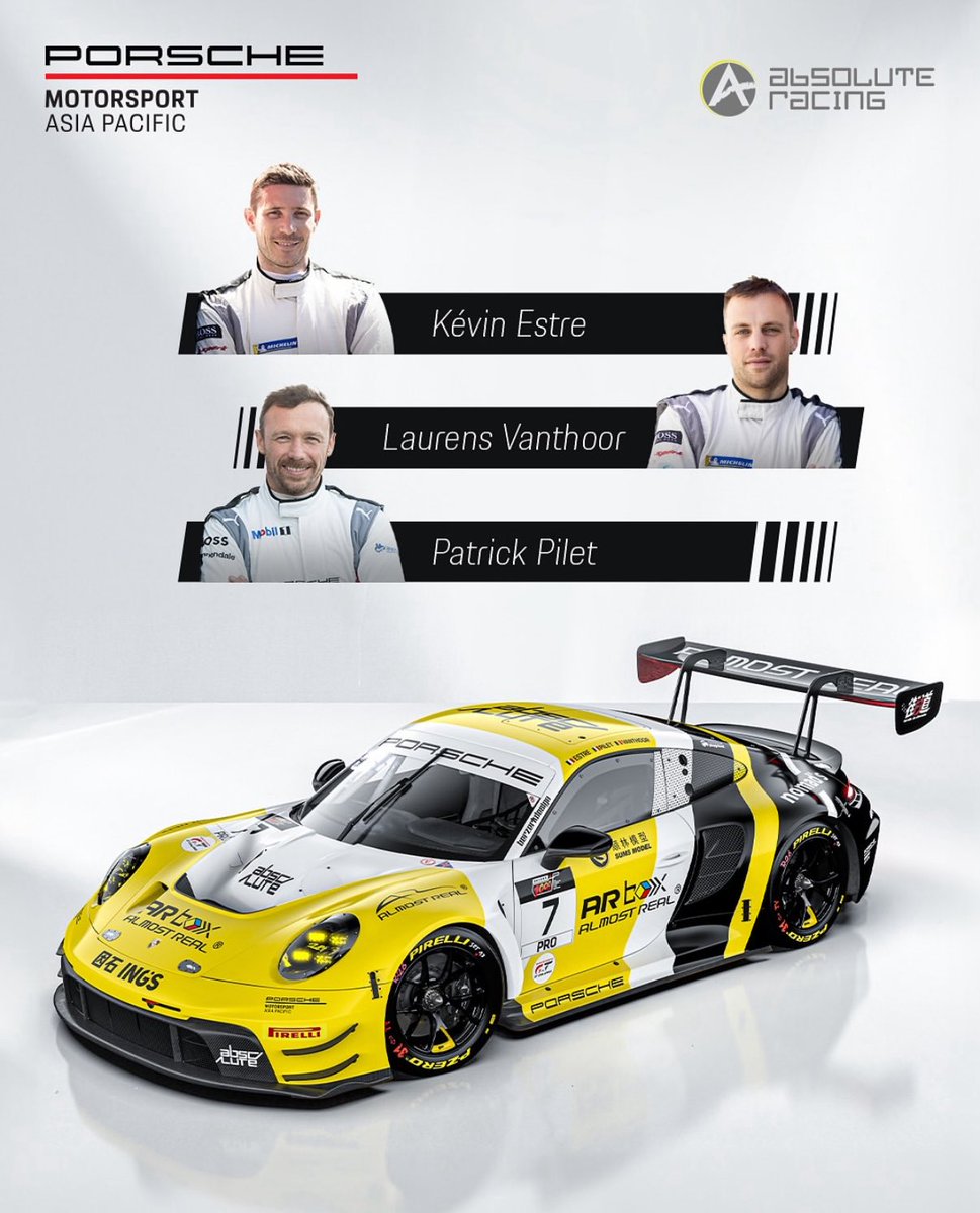 1000km of Suzuka, here we come! So cool to drive this historic livery NewMan 😍. Together with <a href="/VanthoorLaurens/">Laurens Vanthoor</a> , <a href="/PatrickPilet/">Patrick  Pilet</a> and <a href="/absolute_racing/">Absolute Racing</a> we’ll try to shine with our #7 yellow machine🤞🏼😉